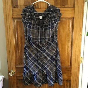Y2K Converse One Star women’s XS gray/green plaid dress